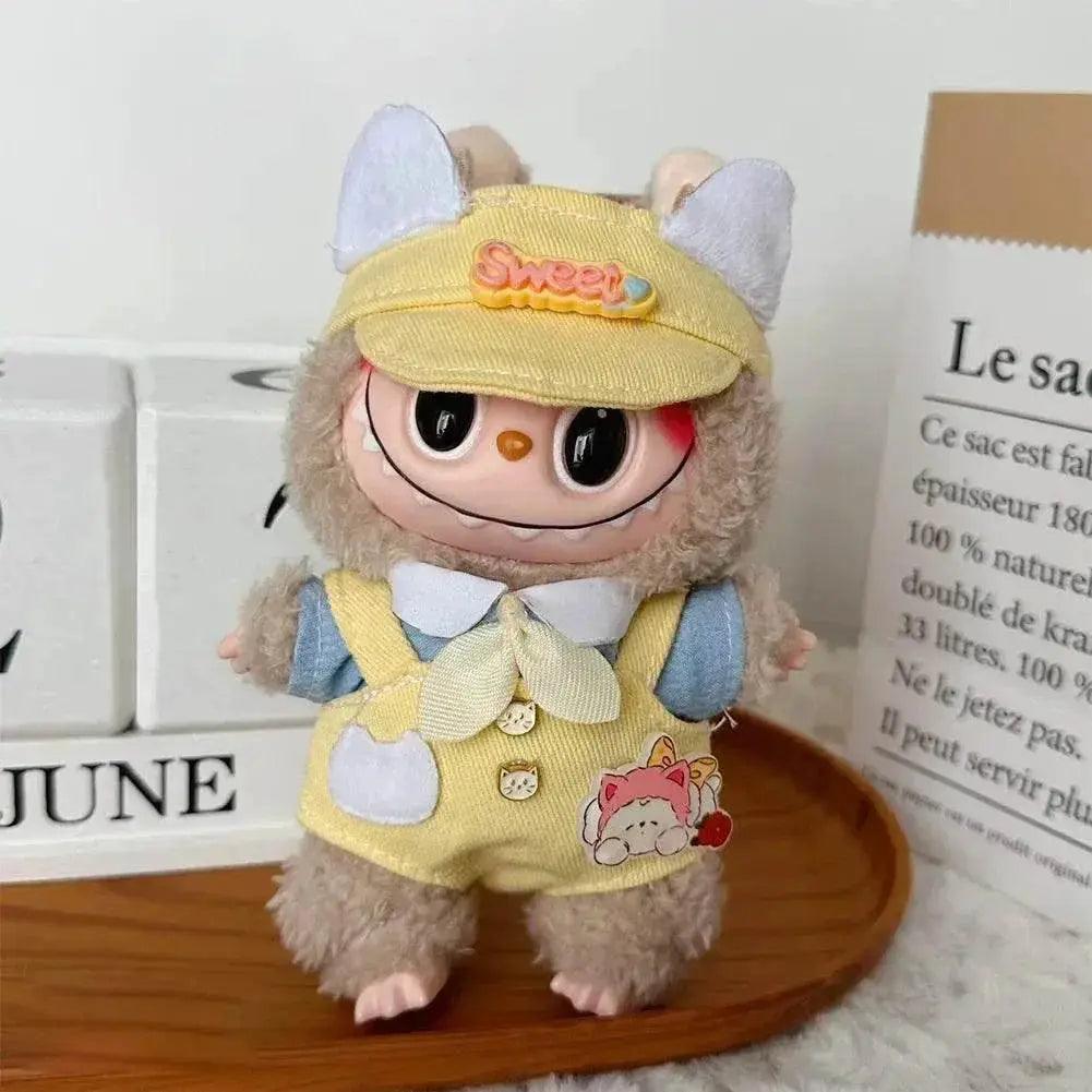  For 15-17cm Labubu Doll Clothes Hoodies Color Match Cute Doll Accessories Little Cloths -  ToylandEU™
