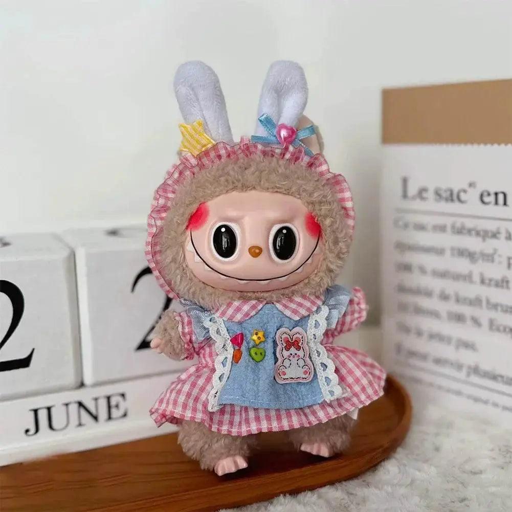  For 15-17cm Labubu Doll Clothes Hoodies Color Match Cute Doll Accessories Little Cloths -  ToylandEU™