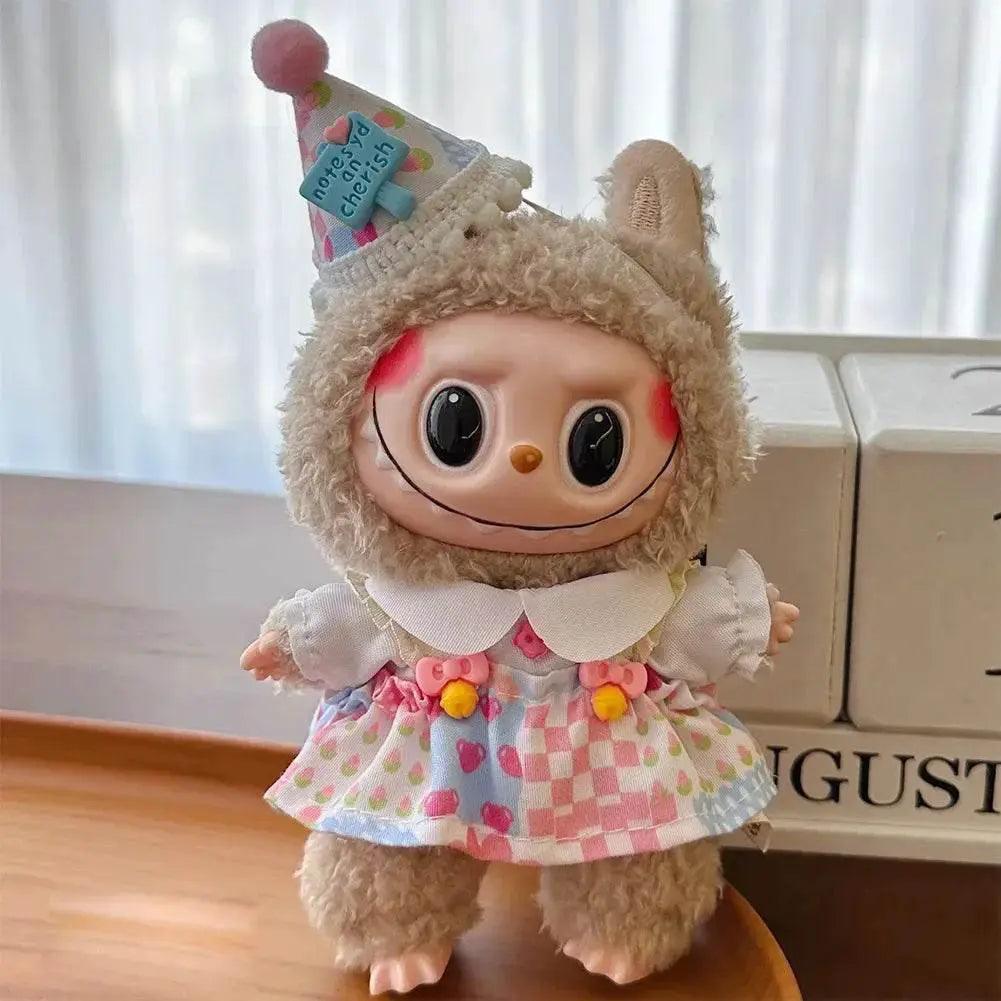  For 15-17cm Labubu Doll Clothes Hoodies Color Match Cute Doll Accessories Little Cloths -  ToylandEU™
