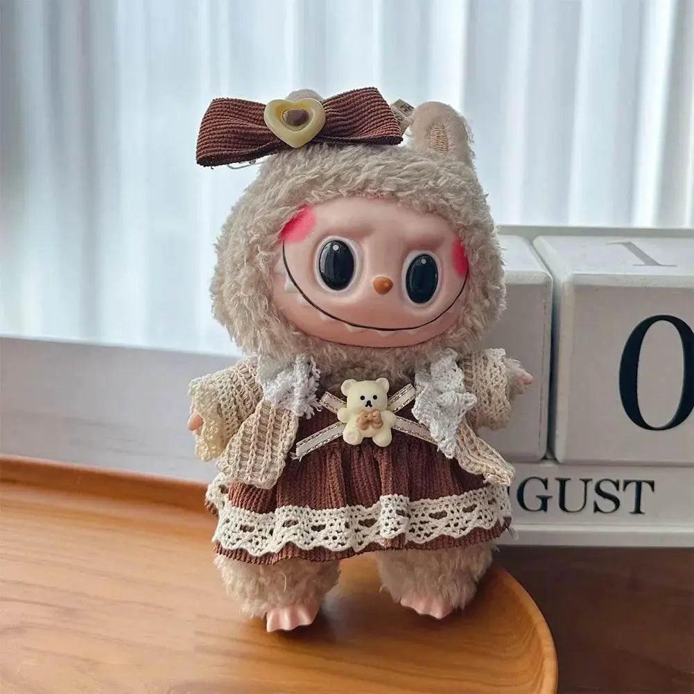  For 15-17cm Labubu Doll Clothes Hoodies Color Match Cute Doll Accessories Little Cloths -  ToylandEU™