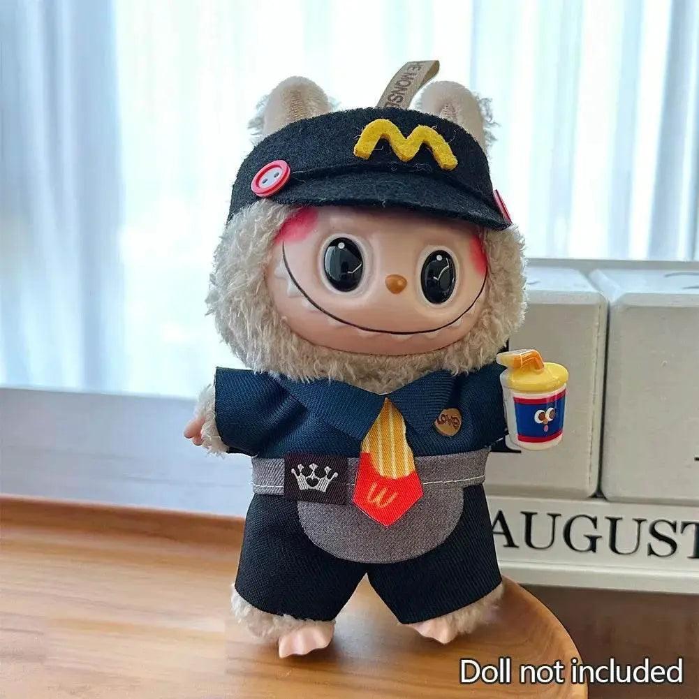  For 15-17cm Labubu Doll Clothes Hoodies Color Match Cute Doll Accessories Little Cloths -  ToylandEU™
