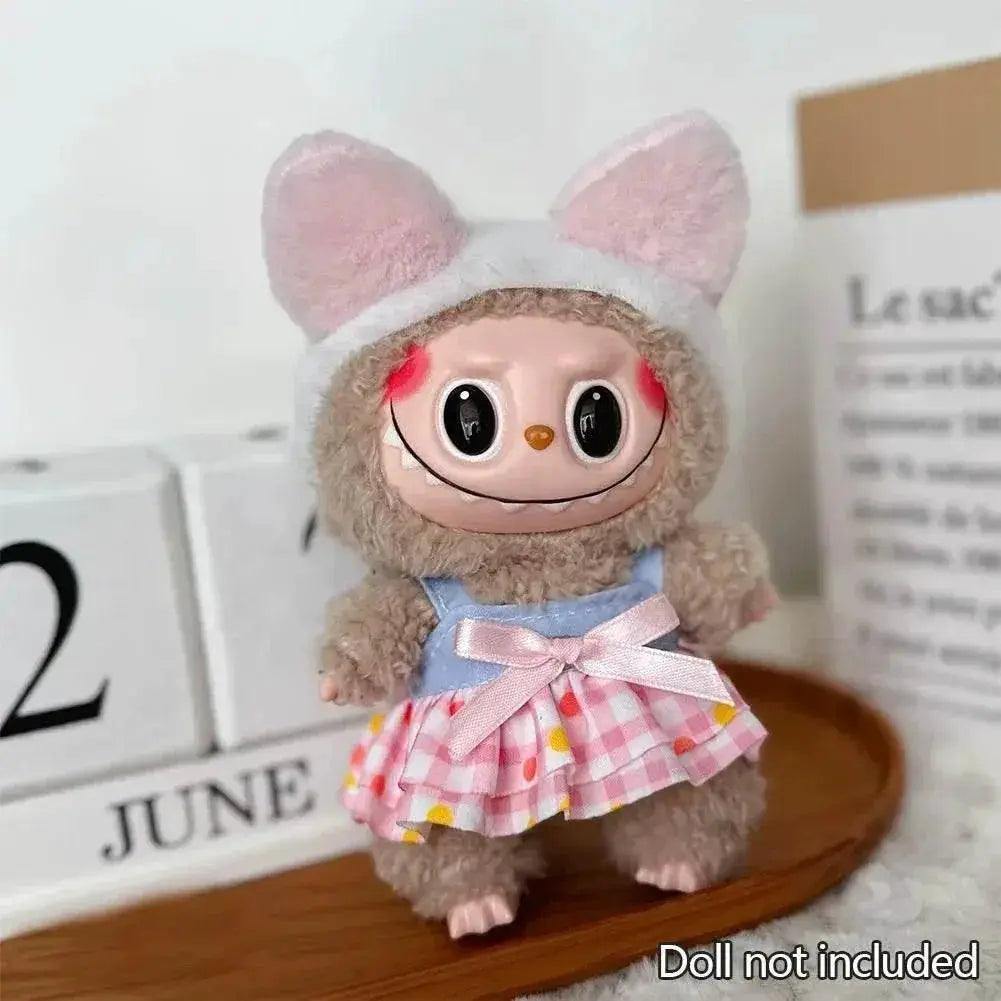  For 15-17cm Labubu Doll Clothes Hoodies Color Match Cute Doll Accessories Little Cloths -  ToylandEU™