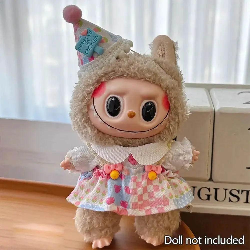  For 15-17cm Labubu Doll Clothes Hoodies Color Match Cute Doll Accessories Little Cloths -  ToylandEU™