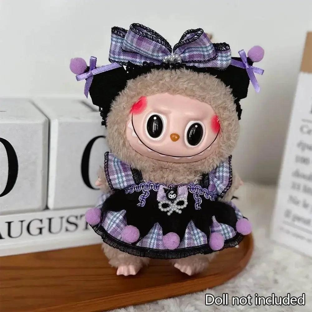  For 15-17cm Labubu Doll Clothes Hoodies Color Match Cute Doll Accessories Little Cloths -  ToylandEU™