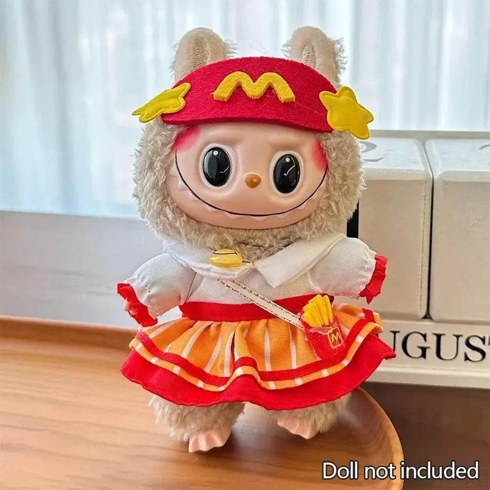  For 15-17cm Labubu Doll Clothes Hoodies Color Match Cute Doll Accessories Little Cloths -  ToylandEU™