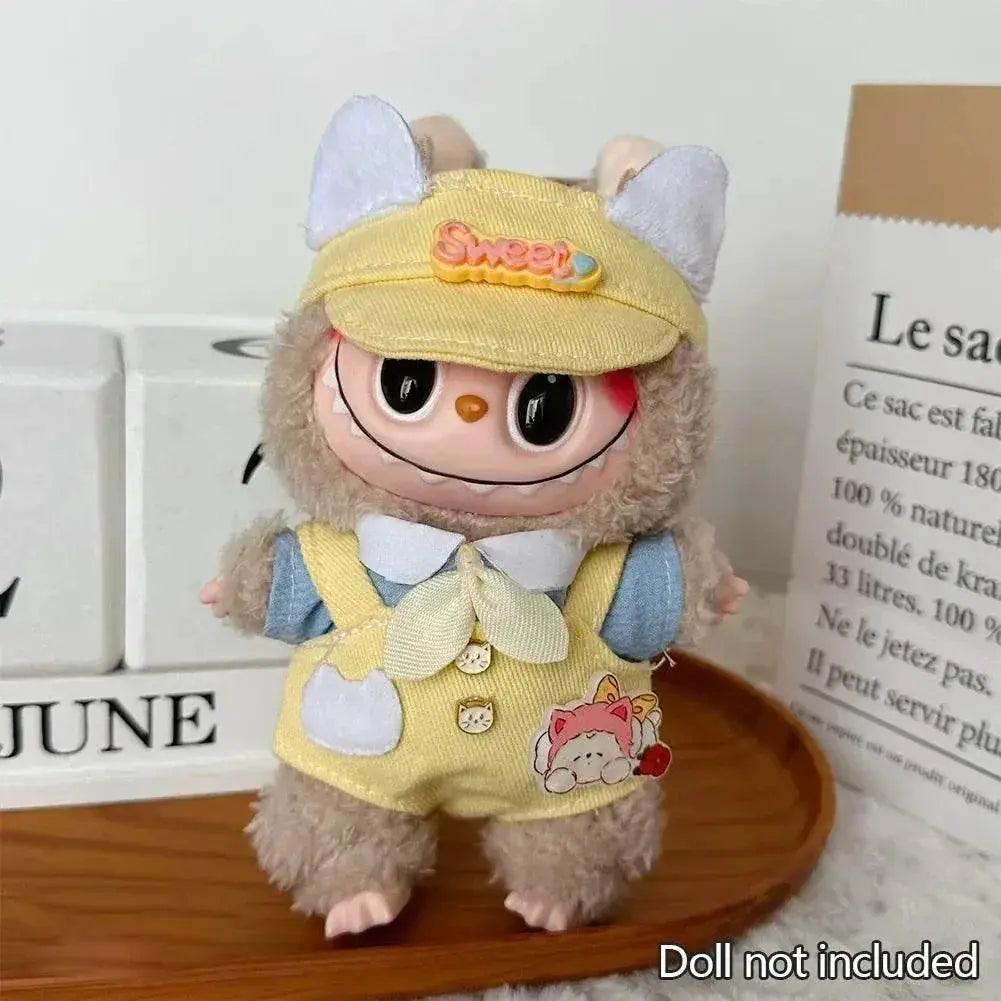  For 15-17cm Labubu Doll Clothes Hoodies Color Match Cute Doll Accessories Little Cloths -  ToylandEU™