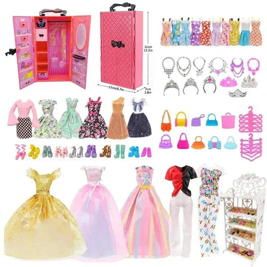  Doll Accessories Wardrobe Set With 73 Pieces For Play -  ToylandEU™