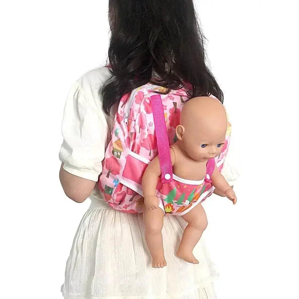  Doll Carrier Backpack for Front and Back Use - Fun Accessories with Storage for American Baby Dolls -  ToylandEU™