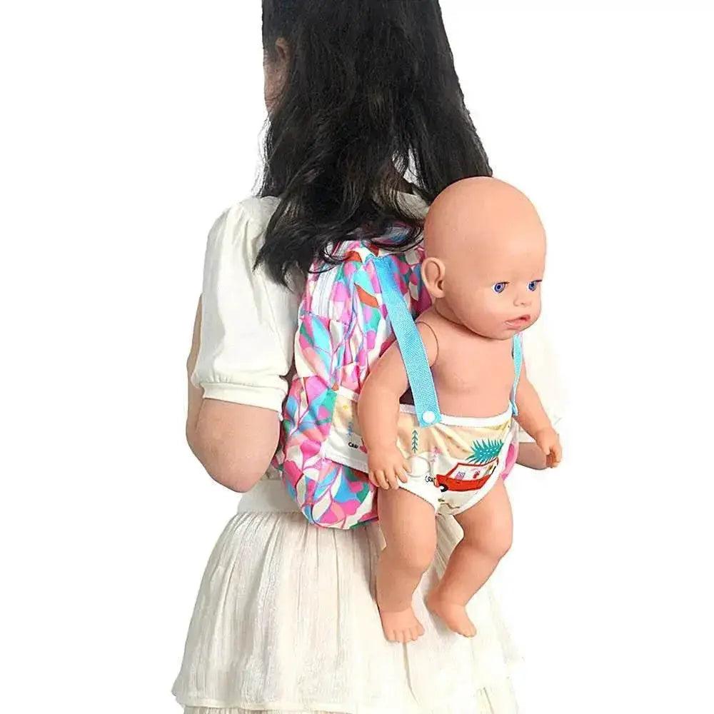  Doll Carrier Backpack for Front and Back Use - Fun Accessories with Storage for American Baby Dolls -  ToylandEU™
