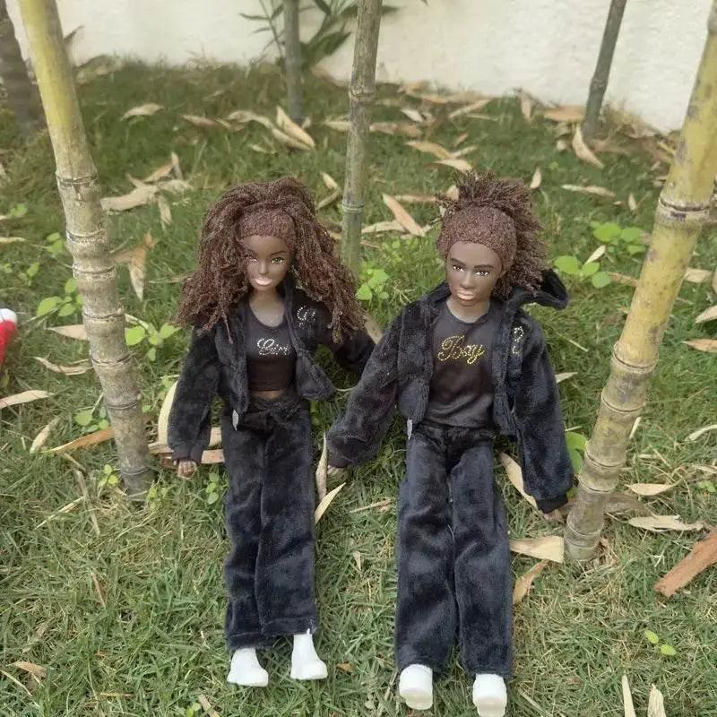  Christmas Family Set with Baby Girl and Black Dolls 5.5 and 11.5 Inch Kids Toys -  ToylandEU™