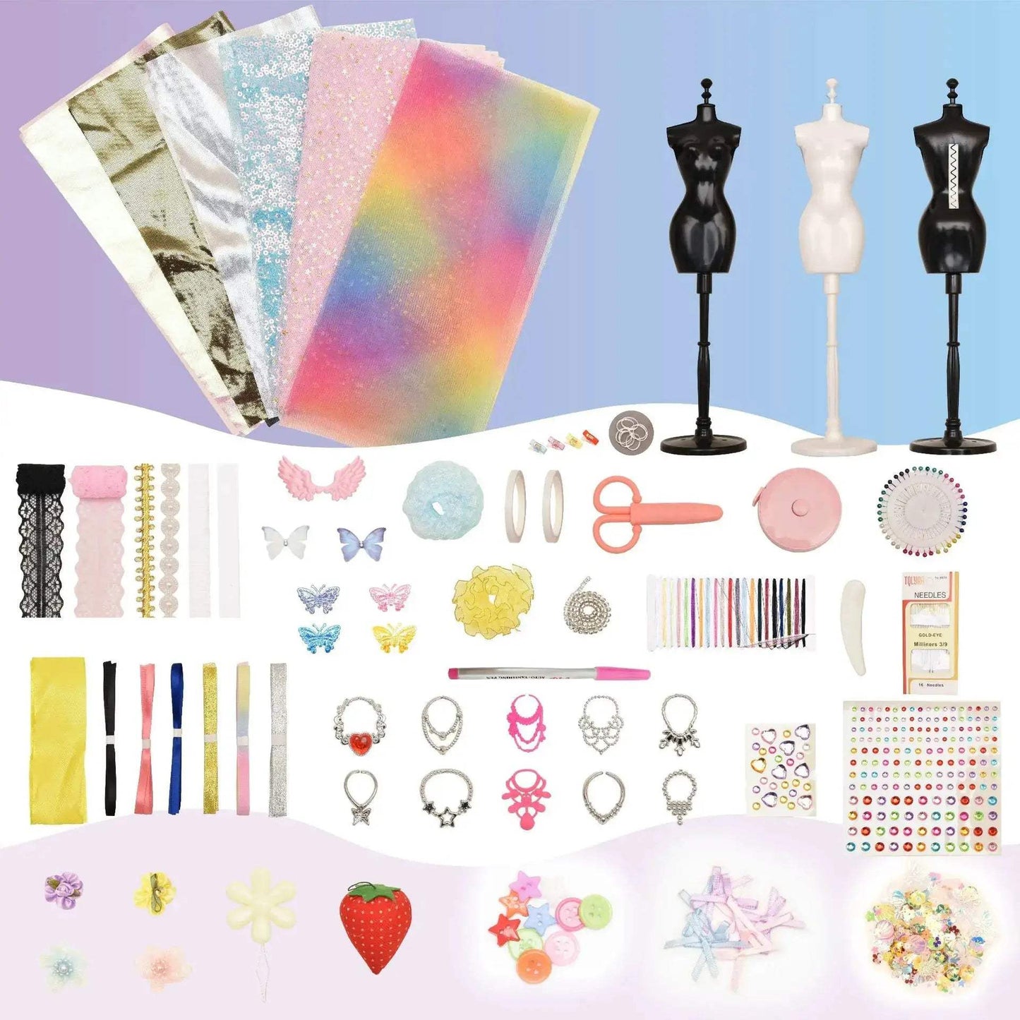 Doll Clothes Craft Kit With 80 Outfits And 600 Pieces - ToylandEU