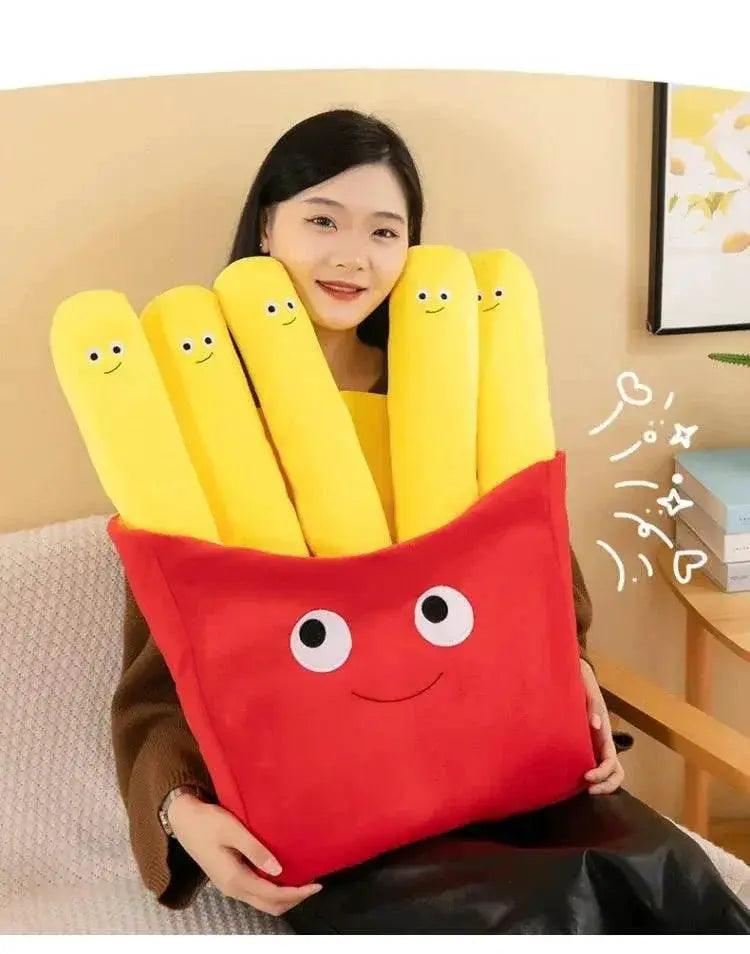  Creative Cartoon French Fries Hamburger Pizza Ornaments Couple Plush Toy Doll for Girls and Boys Birthday Gifts -  ToylandEU™
