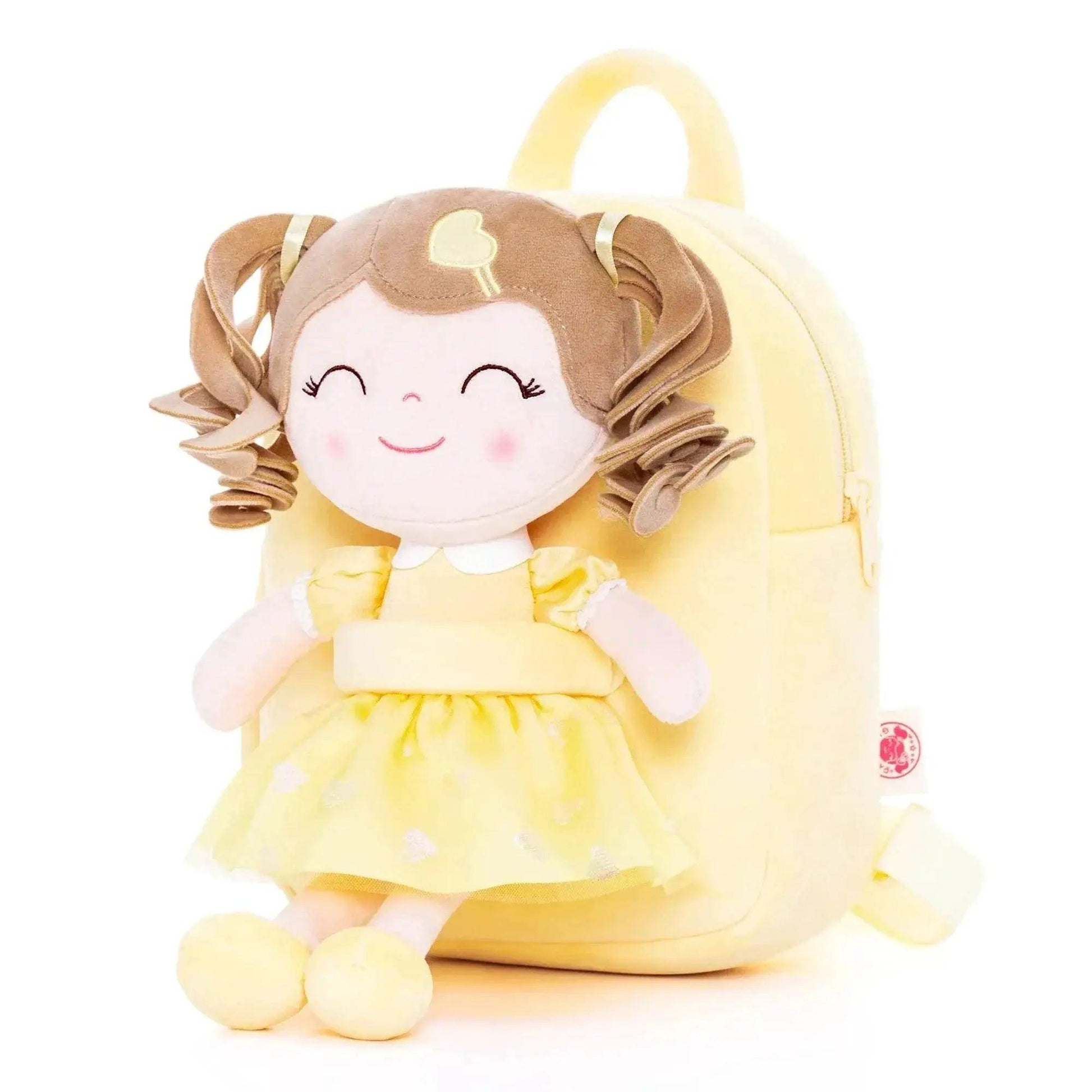  Curls Princess Doll Plush Backpack for Girls - Gloveleya Soft Stuffed Toy Gifts -  ToylandEU™