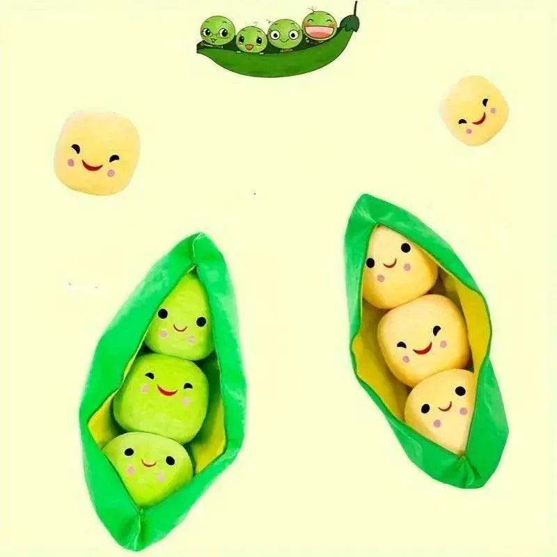  Cute Plush Peas Filled Plant Toy Creative Pea Children Kawaii Doll Bean Baby Pillow Cushion Girl Gift -  ToylandEU™