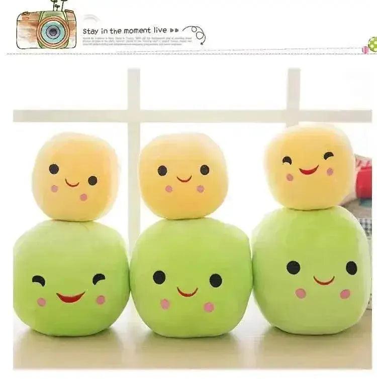  Cute Plush Peas Filled Plant Toy Creative Pea Children Kawaii Doll Bean Baby Pillow Cushion Girl Gift -  ToylandEU™