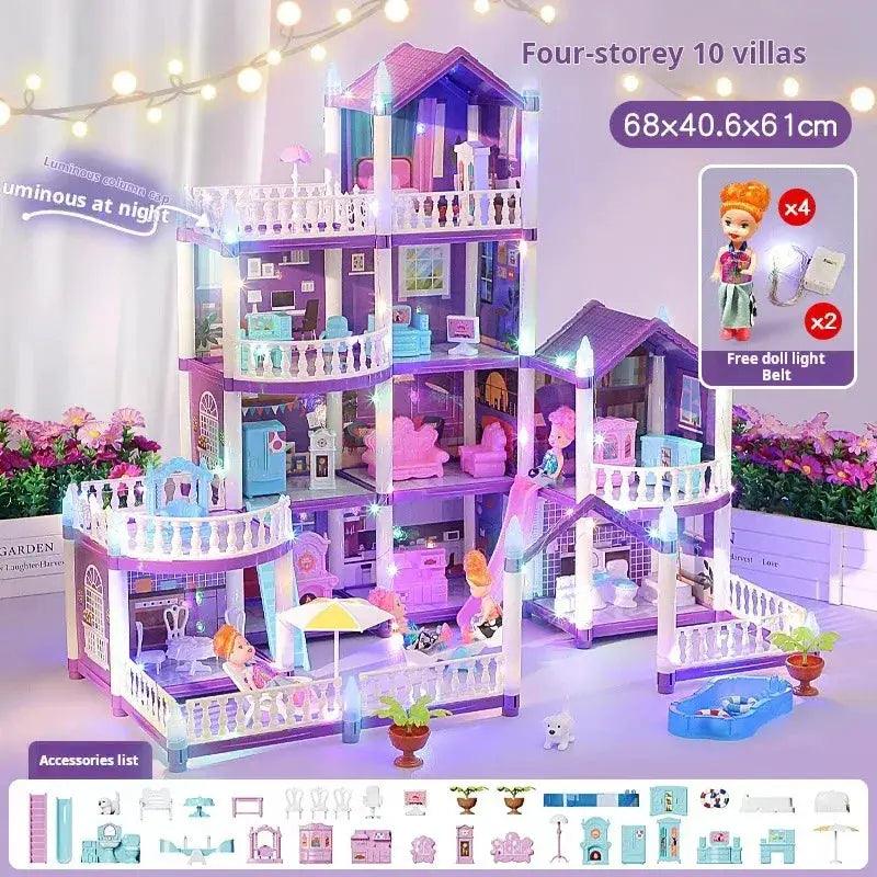 DIY 3D Dream Castle Doll House Kit For Creative Play -  ToylandEU™