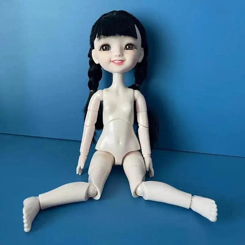  Fashion 1/6 Bjd Doll Black Braid 30cm with Multiple Joints Girls Kids Toy -  ToylandEU™