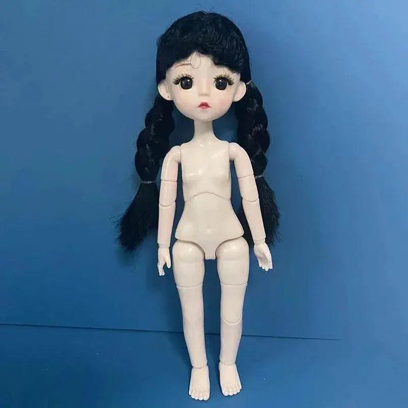  Fashion 1/6 Bjd Doll Black Braid 30cm with Multiple Joints Girls Kids Toy -  ToylandEU™
