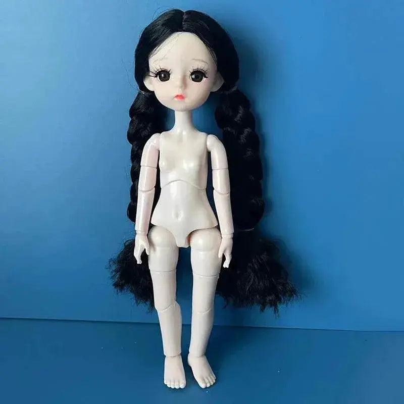  Fashion 1/6 Bjd Doll Black Braid 30cm with Multiple Joints Girls Kids Toy -  ToylandEU™