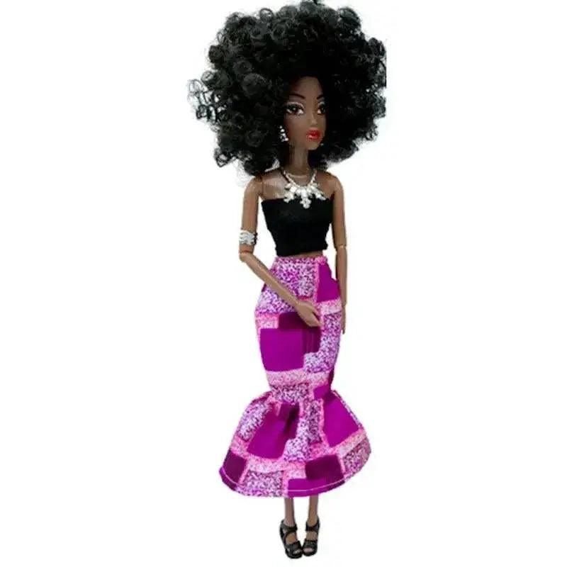  Female Black Doll 30cm Kawaii Items Fashion  Long Hair Kids Toys Woman For DIY Children Game Birthday Present Girl -  ToylandEU™