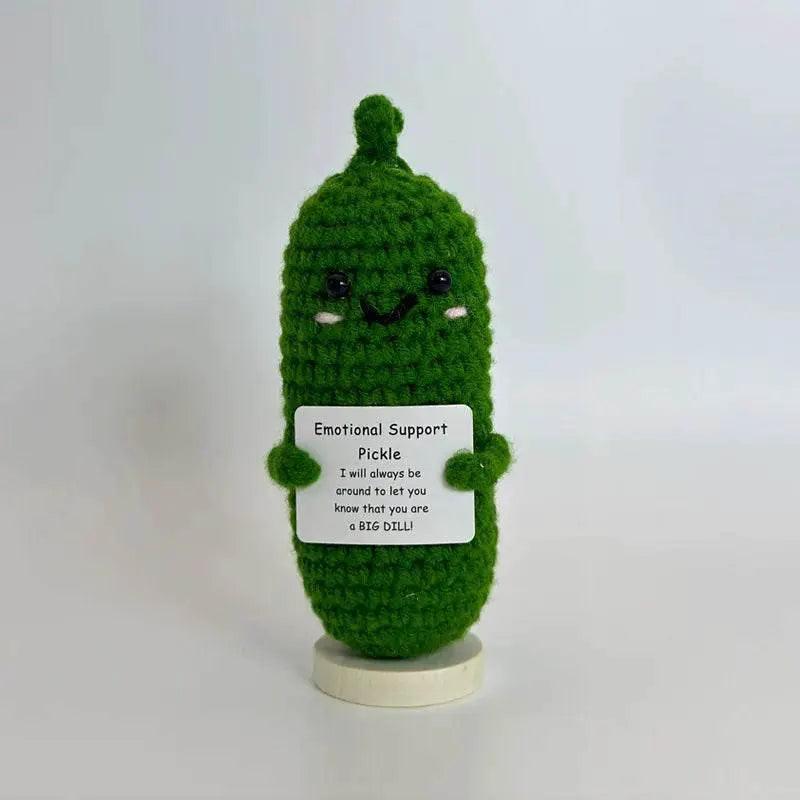  Funny Positive Crochet Sunshine Doll Desktop Ornament Handmade Cheer Emotional Support Sun with Card Home Party Decor -  ToylandEU™