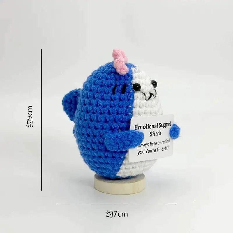  Funny Positive Crochet Sunshine Doll Desktop Ornament Handmade Cheer Emotional Support Sun with Card Home Party Decor -  ToylandEU™