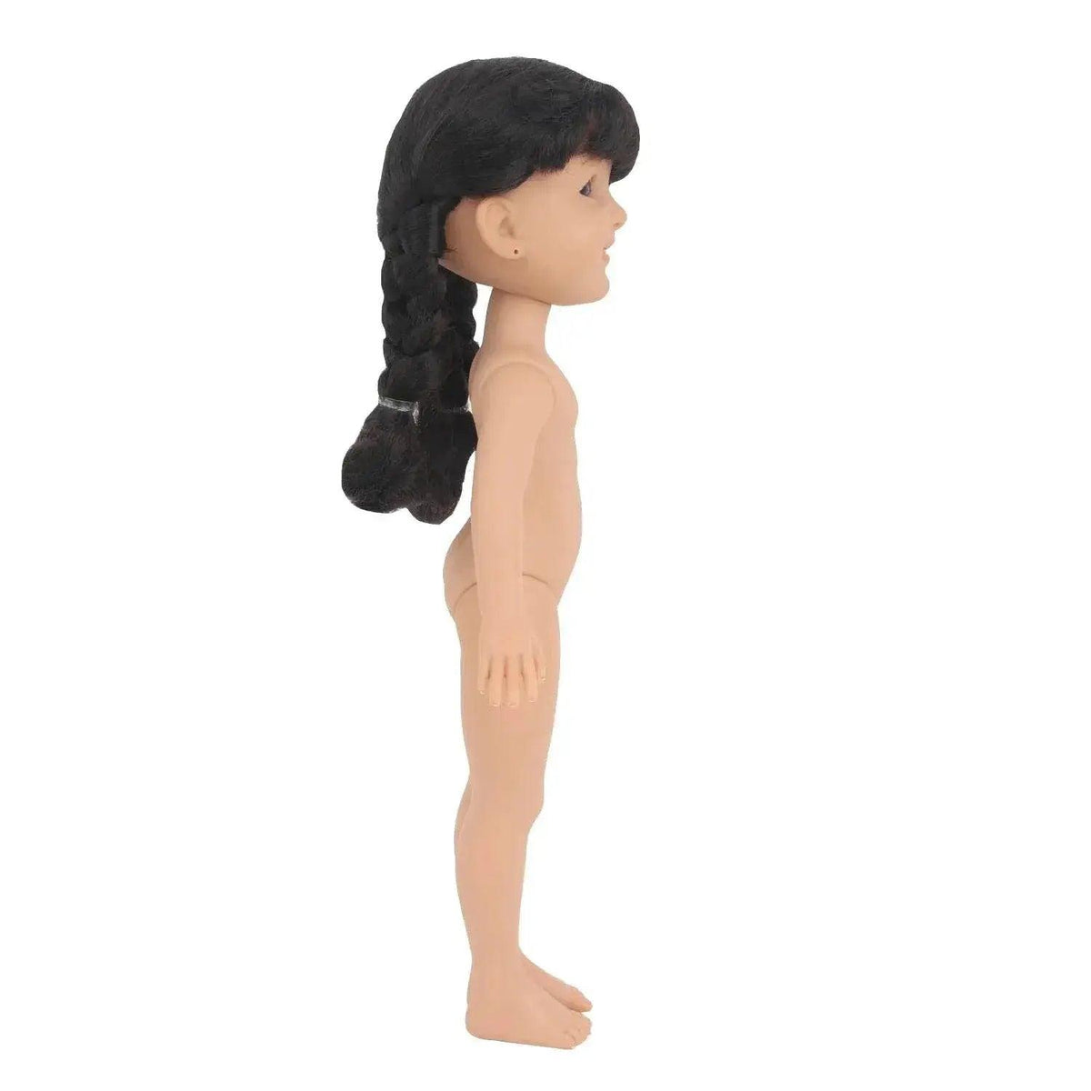  35CM Girl Dolls With Smooth Black Long Hair Black Eyes 14 Inches Baby Doll With Dress Shoes Toys -  ToylandEU™