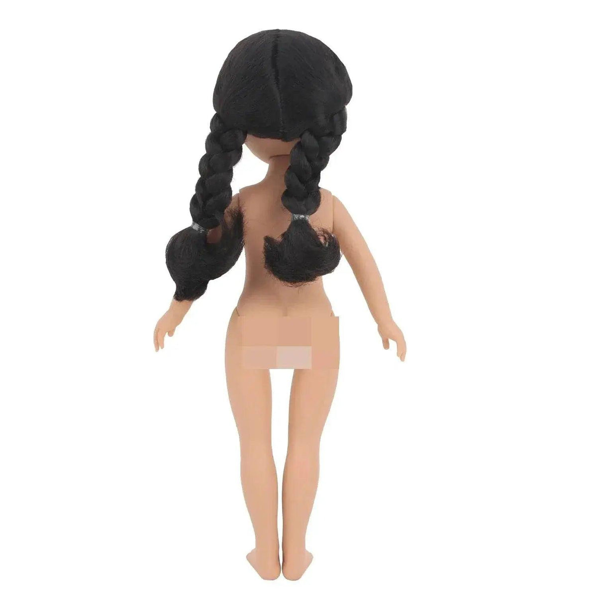  35CM Girl Dolls With Smooth Black Long Hair Black Eyes 14 Inches Baby Doll With Dress Shoes Toys -  ToylandEU™