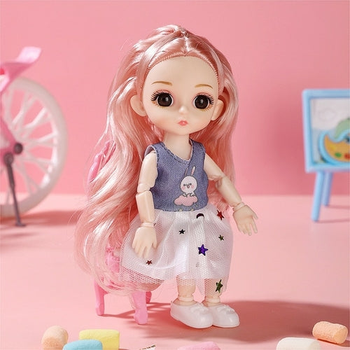 Beautiful Mini Doll Girl Toy with Movable Joints for Baby and Girls ToylandEU.com Toyland EU