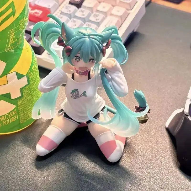  Hatsune Miku Anime Figure Cat Ear Doll For Car Decor -  ToylandEU™