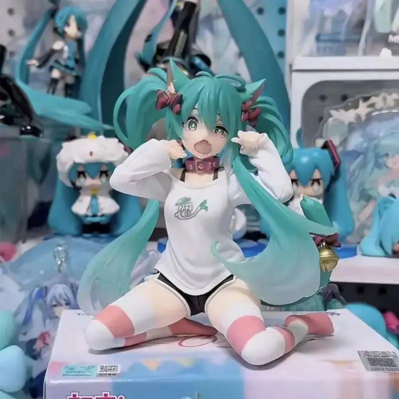  Hatsune Miku Anime Figure Cat Ear Doll For Car Decor -  ToylandEU™