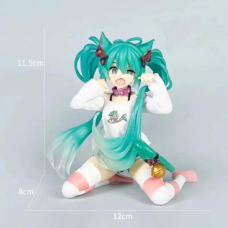  Hatsune Miku Anime Figure Cat Ear Doll For Car Decor -  ToylandEU™