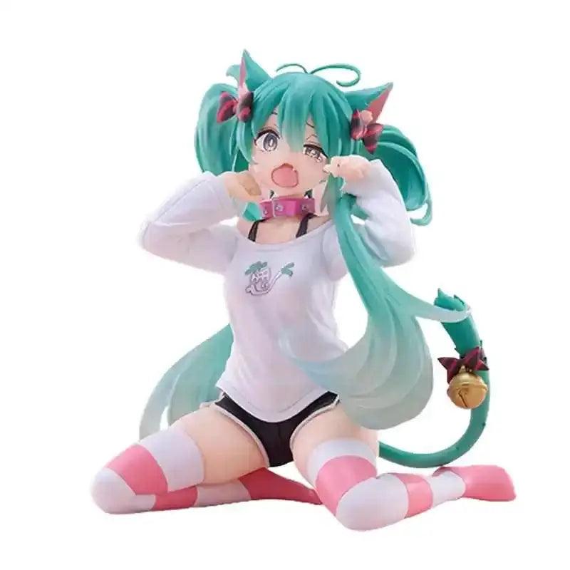  Hatsune Miku Anime Figure Cat Ear Doll For Car Decor -  ToylandEU™