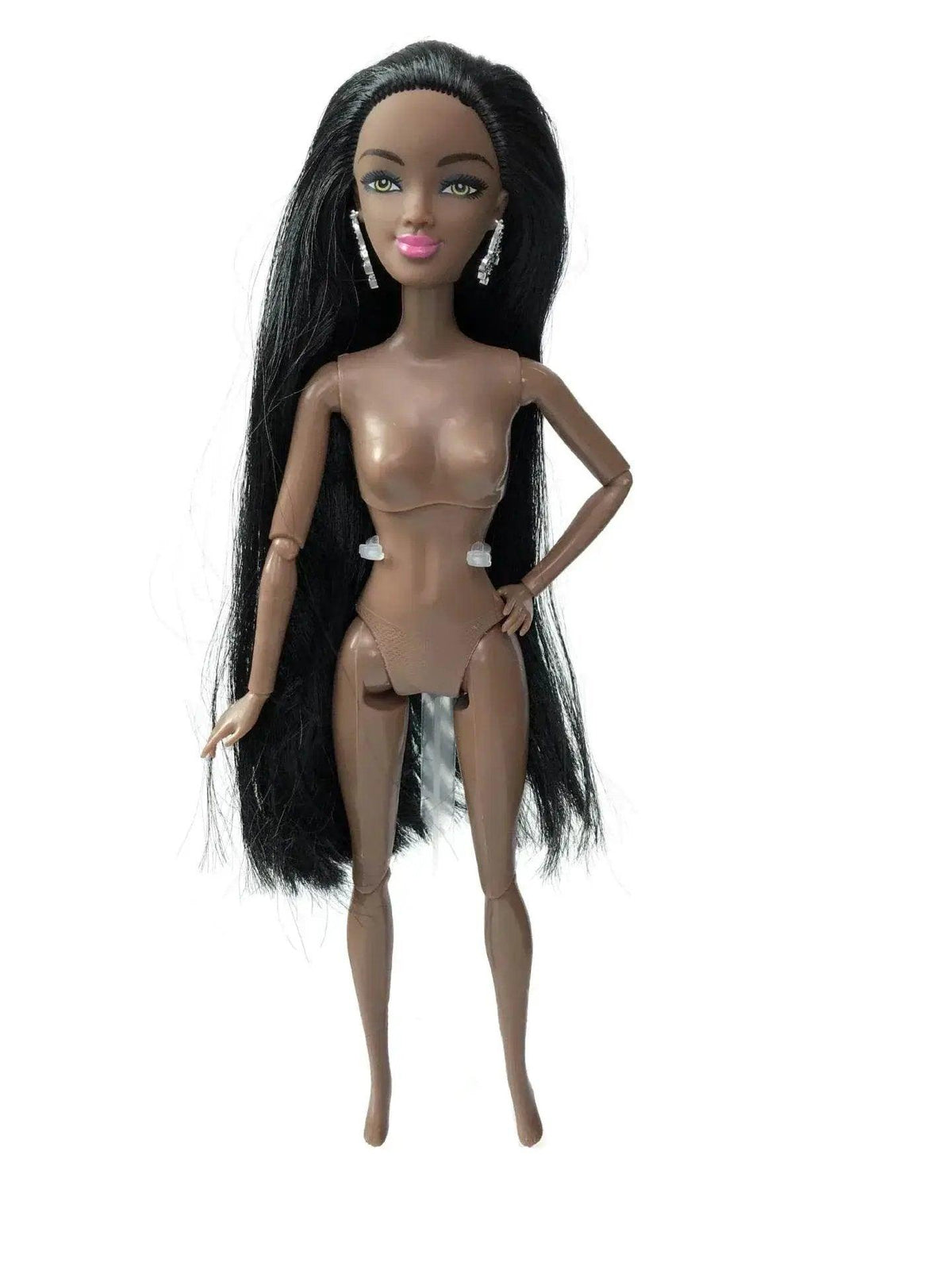  30cm Height Black Dolls Multi-jointed African Dolls with Black Hair for Girls Diy Dress Up Toys -  ToylandEU™