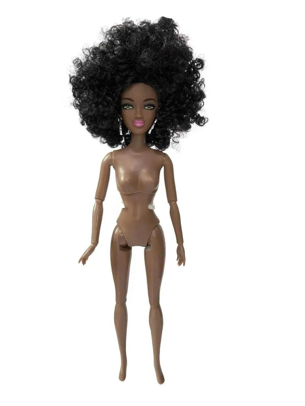  30cm Height Black Dolls Multi-jointed African Dolls with Black Hair for Girls Diy Dress Up Toys -  ToylandEU™