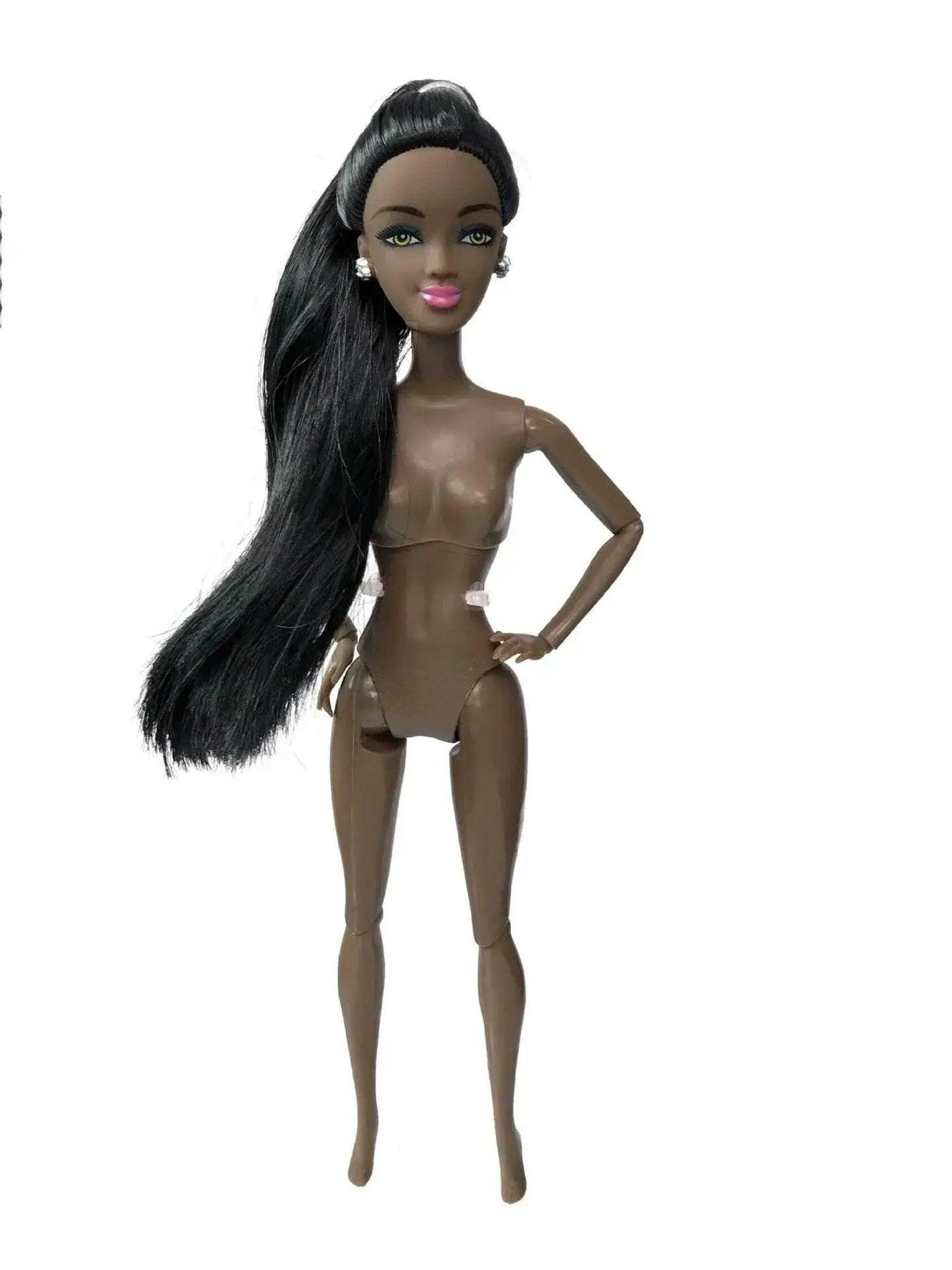  30cm Height Black Dolls Multi-jointed African Dolls with Black Hair for Girls Diy Dress Up Toys -  ToylandEU™