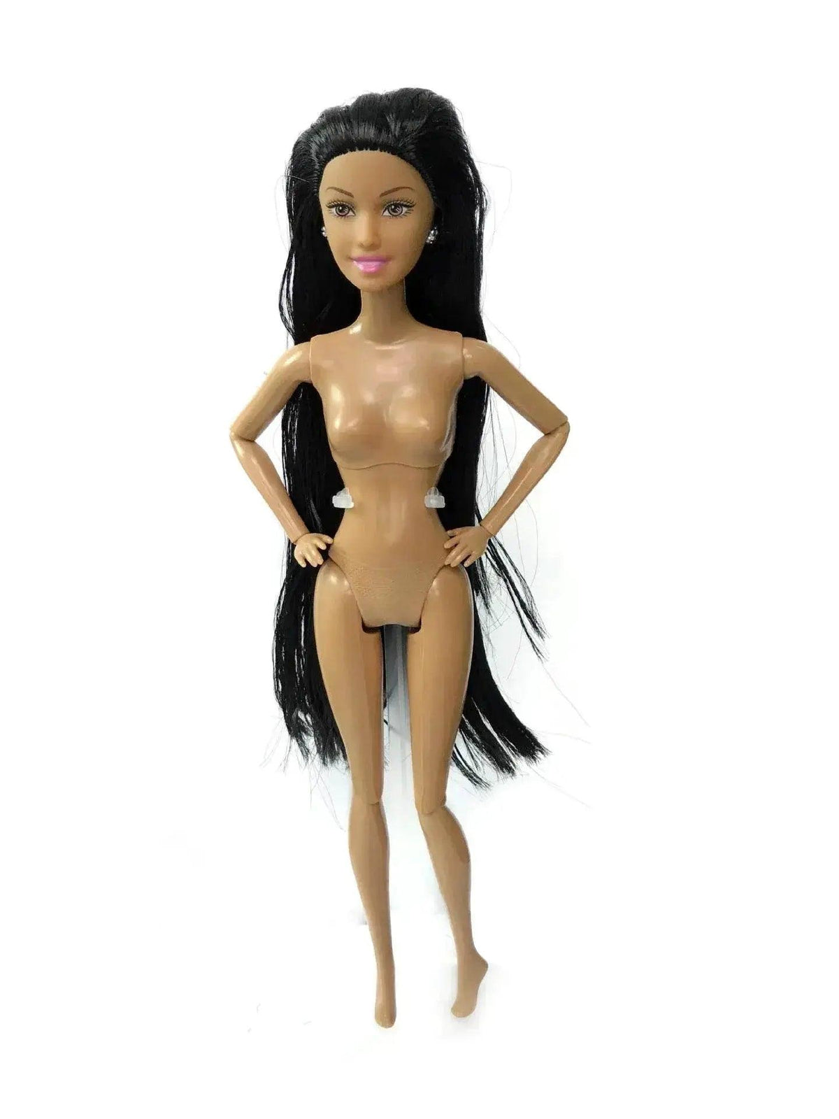  30cm Height Black Dolls Multi-jointed African Dolls with Black Hair for Girls Diy Dress Up Toys -  ToylandEU™