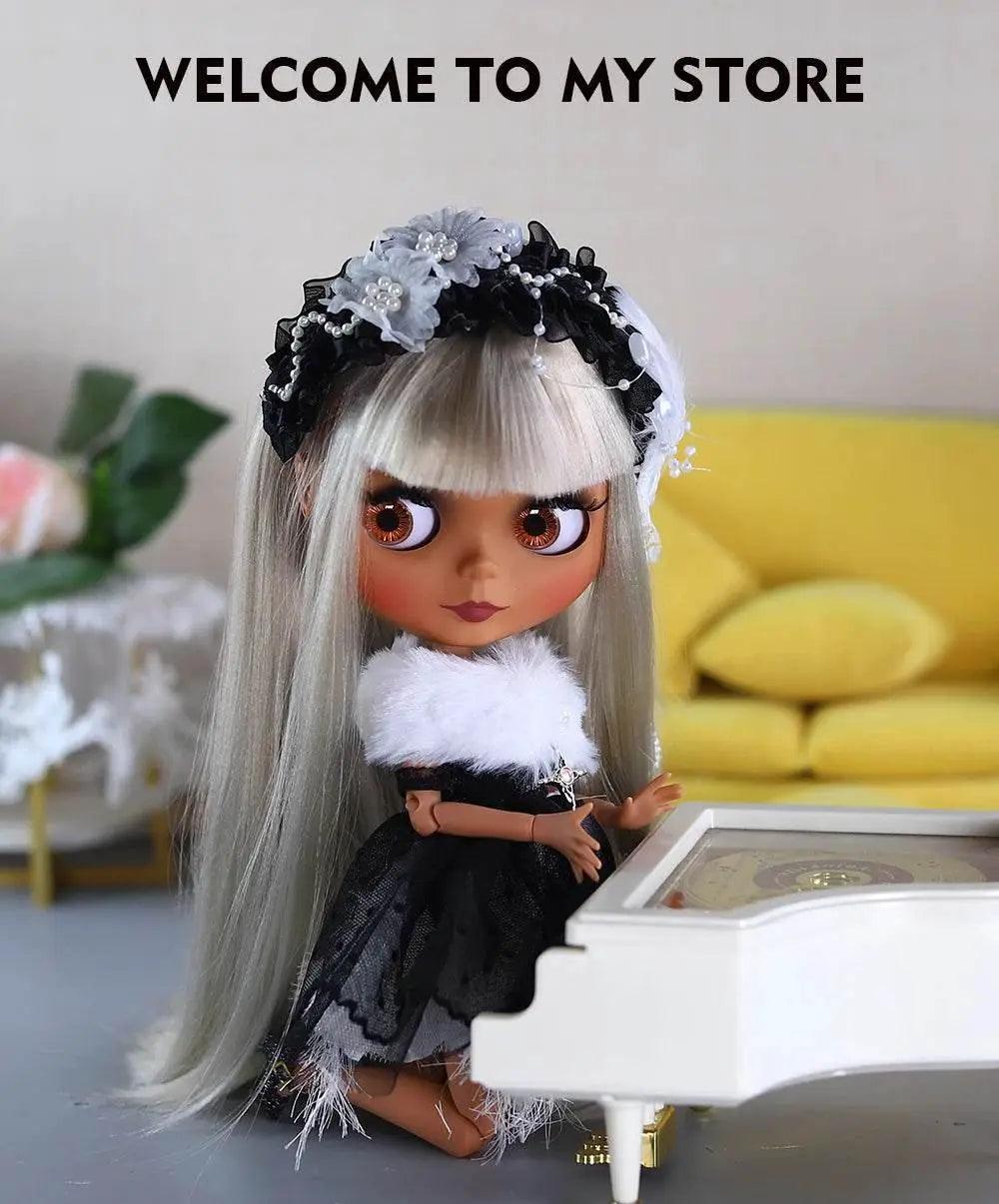  ICY DBS Blyth 1/6 Doll 30cm Black Skin Matte Face Cute Set BJD Full SD -  ToylandEU™