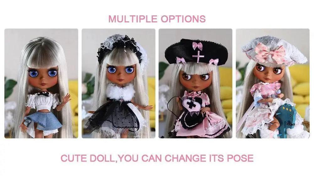  ICY DBS Blyth 1/6 Doll 30cm Black Skin Matte Face Cute Set BJD Full SD -  ToylandEU™