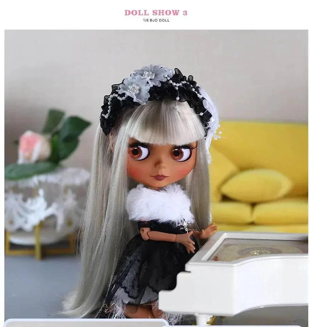  ICY DBS Blyth 1/6 Doll 30cm Black Skin Matte Face Cute Set BJD Full SD -  ToylandEU™