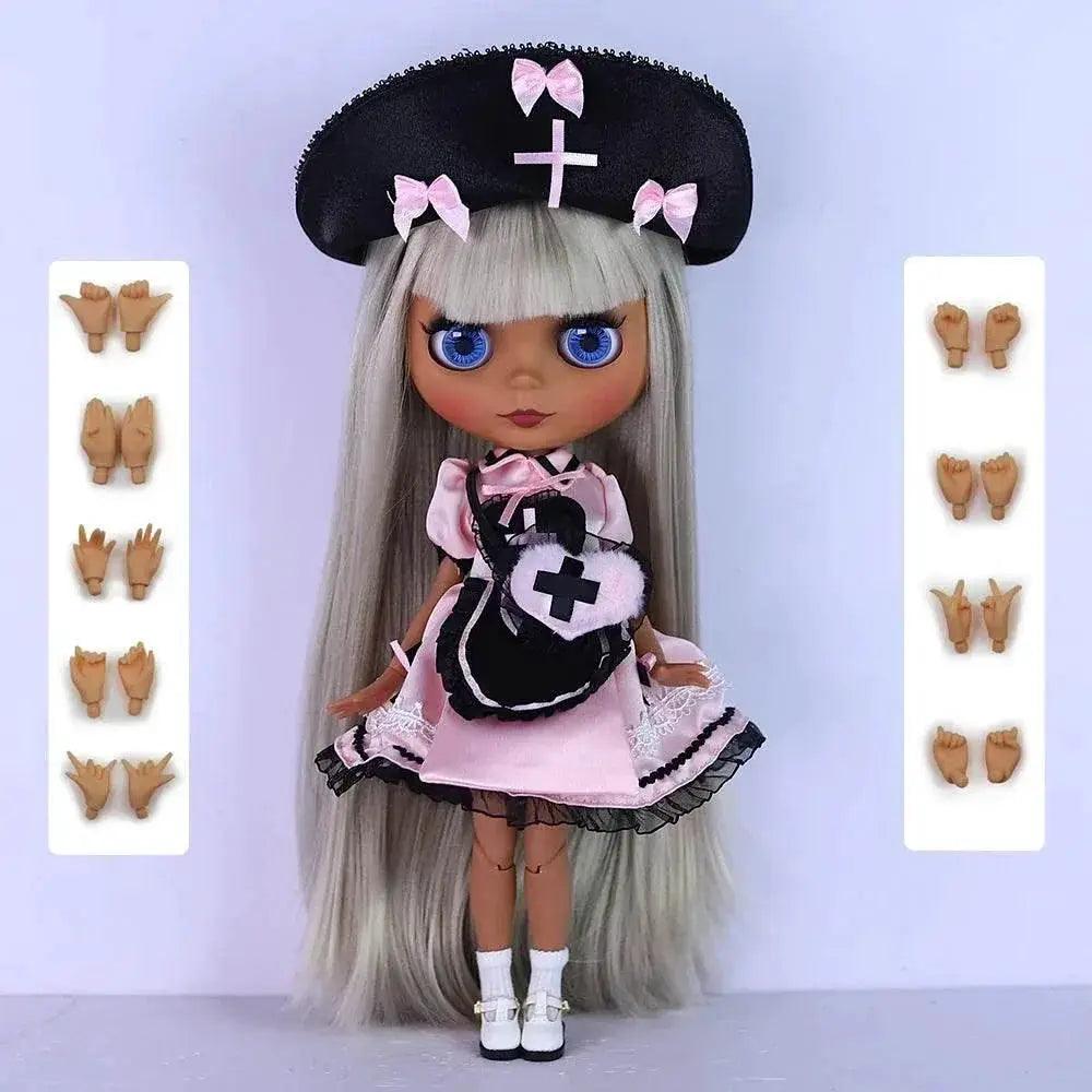  ICY DBS Blyth 1/6 Doll 30cm Black Skin Matte Face Cute Set BJD Full SD -  ToylandEU™