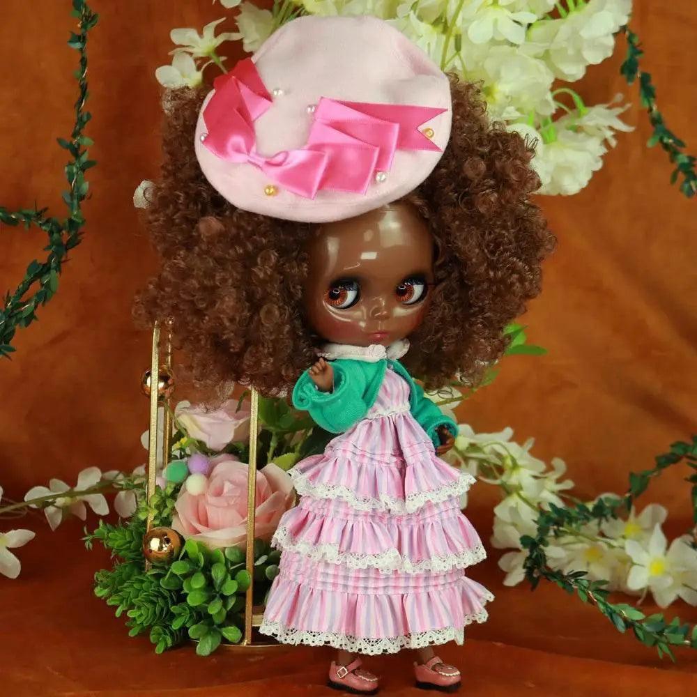  ICY DBS Blyth Doll Afro Curly Hair JOINT Body Super Black Skin 1/6 BJD Neo Ob24 Anime Girl -  ToylandEU™