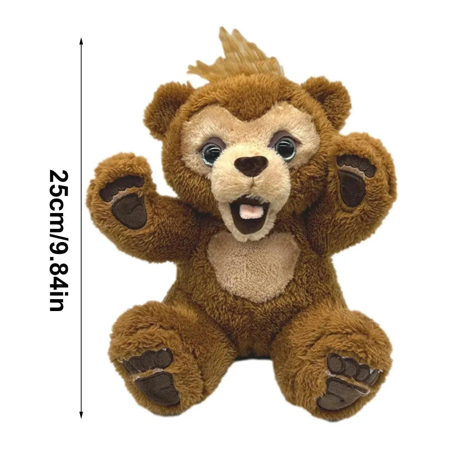  Interactive Kawaii Plush Bear Doll - Sound-Activated Cuddle Buddy -  ToylandEU™
