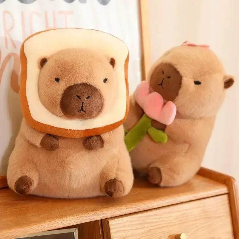  23CM Kawaii Anime Capybara Bread Plush Toy Creative Stuffed Animal Toast Doll Girl Birthday Gift -  ToylandEU™