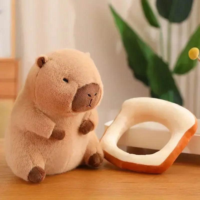  23CM Kawaii Anime Capybara Bread Plush Toy Creative Stuffed Animal Toast Doll Girl Birthday Gift -  ToylandEU™