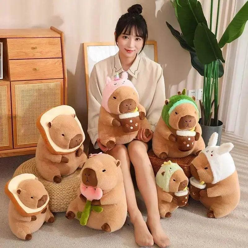  23CM Kawaii Anime Capybara Bread Plush Toy Creative Stuffed Animal Toast Doll Girl Birthday Gift -  ToylandEU™