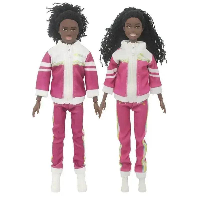  Kawaii Items Fashion Black Dolls Lover Couple  Kids Toys Sports Suits Accessories -  ToylandEU™