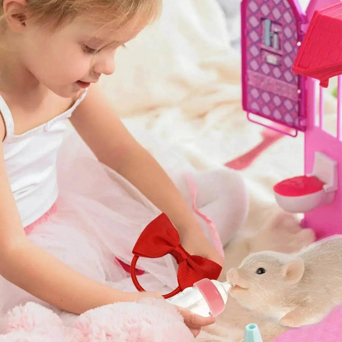  6 Inch Lifelike Silicone Pig Doll Mini Reborn Piglet Stretchy Realistic Soft Cute Piggy Full Silicone Body Toy -  ToylandEU™