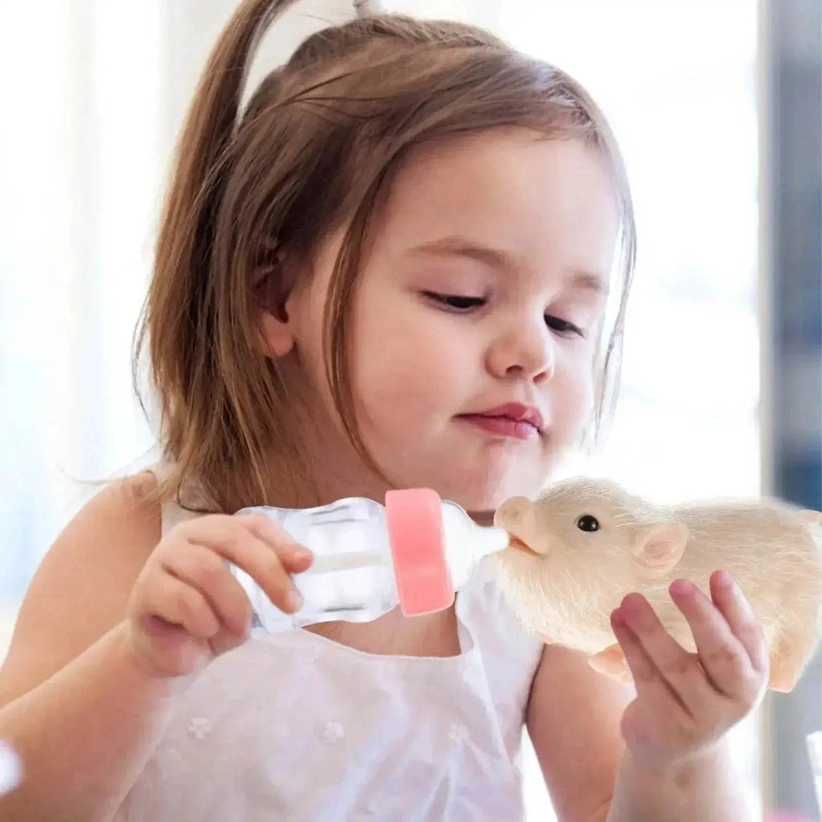  6 Inch Lifelike Silicone Pig Doll Mini Reborn Piglet Stretchy Realistic Soft Cute Piggy Full Silicone Body Toy -  ToylandEU™