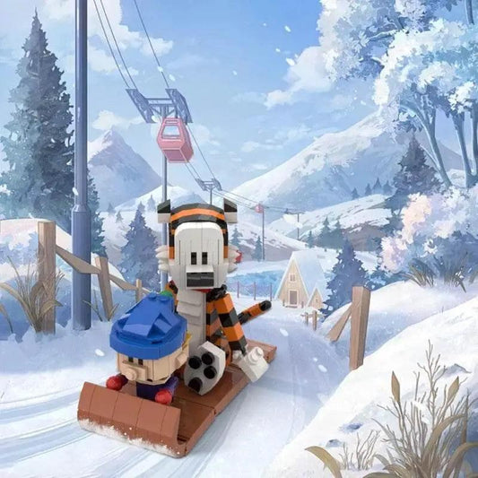  MOC Animation Doll Calvined and Hobbes Mini Action  Building Bricks MOC -  ToylandEU™